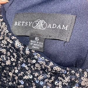Betsy & Adam sequence gown dress